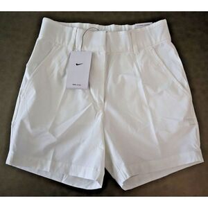 Nike DA3209-100 Women's Sz XS White Dri-FIT 5" Victory Golf Shorts